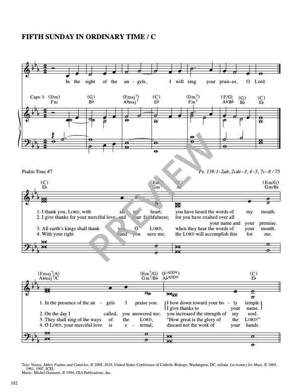 GIA Publications Lectionary Psalms Abbey Psalms and Canticles Year C Downloads